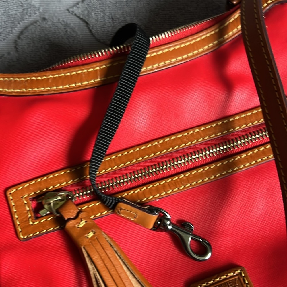 Dooney & Bourke Red Slim Crossbody Purse - Picture 14 of 15